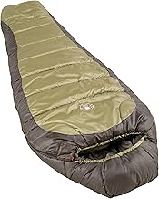 Coleman North Rim 0°F Big & Tall Sleeping Bag, Cold-Weather Mummy Sleep Sack with No-Snag Zipper & Adjustable Hood for Warmth & Ventilation, Large Camping Sleeping Bag product image