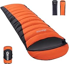 Down Sleeping Bag for Adults 600 Fill Power, Cold Weather Compact Ultralight All Seasons Sleeping Bag for Backpacking, Camping, Hiking product image