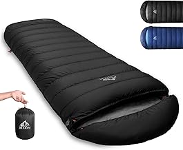 Down Sleeping Bag for Adults. 680FP Ultralight Portable, Backpacking Sleeping Bag for Hiking, Camping, Mountaineering, expeditions and Backpacking. with Compression Sack product image