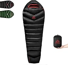 Down Backpacking Sleeping Bag 620FP, Lightweight Sleeping Bag for Adult Backpacking, Hiking, Camping. with Compression Bag. product image