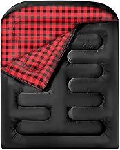 Double Sleeping Bags for Adults, Queen Size 2 Person All Season for Warm & Cold Weather Backcountry Ski Skins | Fits Kids 10-12 - Lightweight & Waterproof Camping Essentials for Hiking, Backpacking product image
