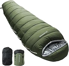 BISINNA Mummy Sleeping Bag for Adults 14-41℉ Cold Weather 3-4 Season Camping Sleeping Bags with Compression Sack for Backpacking Hiking Traveling product image