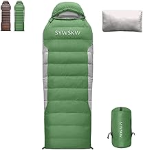 Ultralight Down Sleeping Bag with Pillow,15°F 32°F 46°F Sleeping Bag for Women,Men,Youth Backpacking,Hiking and Camping Outdoor with 680FP Duck Down product image