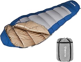Sleeping Bag for Adults All Season 0 Degree,Cotton Canvas with YKK Zipper Compact Backpacking Mummy Camping Sleeping Bag product image