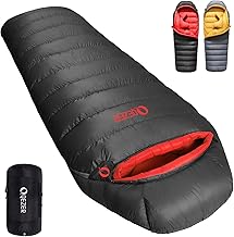 Down Sleeping Bag for Adults 620 Fill Power 0 Degree Sleeping Bag Cold Weather Ultralight with Pouch for Backpacking, Camping, Hiking product image