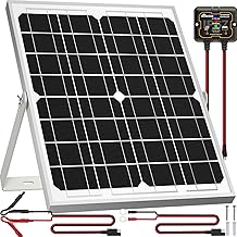 SOLPERK Solar Panel Kit 20W 12V, Waterproof Solar Battery Trickle Charger Maintainer + Smart MPPT Controller + Adjustable Mount Bracket for Boat Car RV Motorcycle Marine Automotive product image