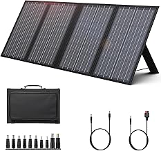 Foldable Solar Panel Charger 60W with 18V DC Output (11 Connectors) for 100W~350W Portable Power Stations Jackery/Rockpals/Flashfish/Enginstar, Portable Solar Generator for Outdoor Camping Van RV Trip product image