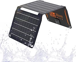 [Upgraded] FlexSolar 15W Small Solar Panel Charger 5V USB Output ETFE Lightweight Foldable Portable Powerfilm Energy IP67 Waterproof Emergency Camping Hiking Backpacking for Cell Phones Fans product image