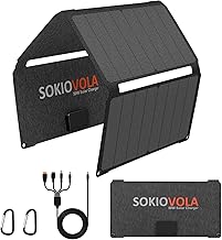 [Upgraded] Foldable Solar Panels 50W Portable Solar Panel Charger 3 Output Ports (USB-A USB-C DC) Folding Solar Panel for Camping Hiking RV Outdoor Activities product image