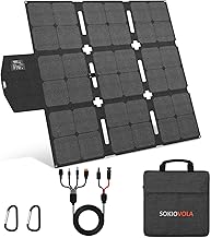 120W Foldable Solar Panel with MC-4 Connector Portable Solar Panel for Camping Folding Solar Panel Charger for Portable Power Station Laptops RV product image