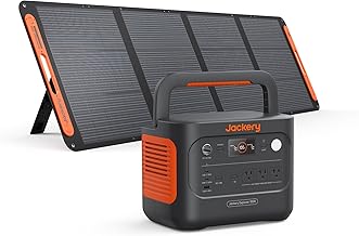 Jackery Solar Generator 1000 v2 with 200W Solar Panel,1070Wh Portable Power Station LiFePO4 Battery,1500W AC/100W USB-C Output, 1Hr Fast Charge for Outdoor,Off-Grid Living,RV,Emergency product image