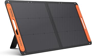 Jackery SolarSaga 100W Bifacial Portable Solar Panel for Explorer 240/300/500/1000/1500 Power Stations, Foldable Solar Cell Solar Charger with USB Outputs for Phones, Rooftops, Outdoor Camping and RVs product image
