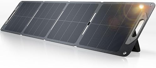 120W Portable Solar Panel for Power Station Generator, Ultra Light 5.7lbs, 25% High Efficiency IP65 Waterproof, 20V Foldable Solar Panel Charger for Camping, RV, Outdoor Use and Off-Grid Blackouts product image