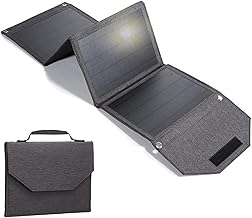 35W Portable Solar Charging Panel with USB-A/Type-C/DC Ports for Mobile Phones, Waterproof Smartphone Battery Charger, Foldable Solar Panel for Emergency Camping, Outdoor and Travel (Grey) product image