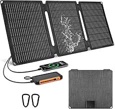 35W Portable Solar Panel Charger QC3.0 USB C Solar Panel Waterproof Dustproof 12v Solar Battery Charger product image