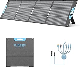220W Portable Solar Panel for Power Station, 23.5% High Efficiency ETFE Foldable Solar Panels Charger, QC3.0 USB-A &Type-C Output,IP67 Waterproof for RV, Outdoor Camping, Off Grid Blackouts product image