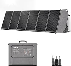 200W Portable Solar Panel for Power Station, Foldable Solar Charger, IP68 Waterproof Solar Panel Kit USB/Type-C/XT60/MC4 Anderson Aviation Output for Outdoor RV Camping Emergency Power Supply product image