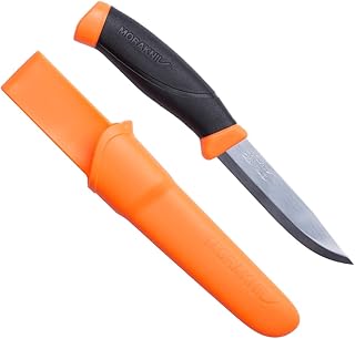 Morakniv Companion Fixed Blade Outdoor Knife with Stainless Steel Blade, 4.1-Inch, Orange (M-11824) product image