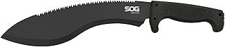 SOG Sogfari Kukri 13" Stainless Steel Survival Machete Knife | Saw on the Back of the Blade, Textured Handle, Nylon Sheath product image