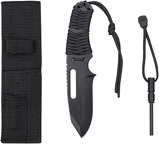 Rothco Large Paracord Knife/Fire Starter, Black product image