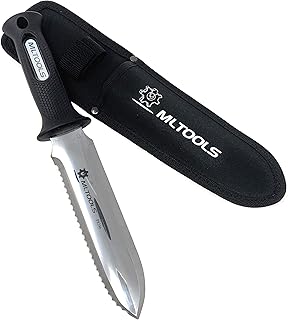 MLTOOLS Metal Detector Shovel Digging Tools, Heavy Duty Hori-Hori Knife with Ergonomic Handle for Gardening, Camping, Survival, Outdoor Adventures - Rust-Resistant Stainless Steel product image