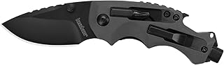 Kershaw Shuffle DIY Compact Multifunction Pocket Knife (8720), 2.4 Inch 8Cr13MoV Steel Blade with Black Oxide Coating, Every Day Utility Knife with Carbon Strength and High Tech Function, 3.5 oz.,Gray product image