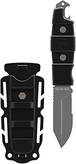 GEAR AID Buri Adventure Knife with Quick Release Sheath, Durable Stainless-Steel 3” Blade product image