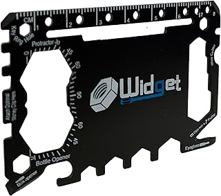 W4W, Multi purpose survival Pocket tool - Stocking Stuffers for Men Great Christmas gifts - Credit Card Wallet Size Ninja Multitool - 43 in 1 (Black) product image