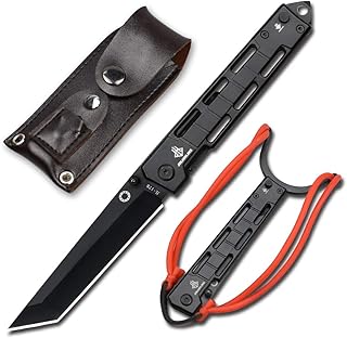 NedFoss Slingshot Pocket Knife with 3.5" Tanto Blade - EDC Folding Knife for Men Outdoor Survival Gear with Secure Lock | Ideal Gift for Collectors & Camping Tools, Cool Knife for Teens product image