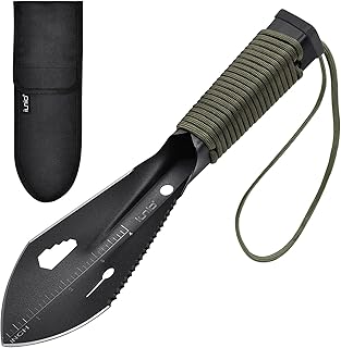 iunio Hiking Trowel, Camping, Backpacking, Portable Shovel, Multitool, Ultralight Camp Tool, with Carrying Pouch, for Gardening, Outdoor, Survival product image