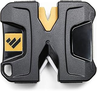 WORK SHARP™® Pivot Knife Sharpener - Mini V Knife Sharpener for Survival & Outdoor - Small EDC Pocket Sharpener 25 Degree for Knives & Tools - High Quality Sharpener product image