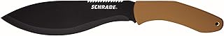Schrade 17" Frontier Machete with 3CR13 Steel Black Oxide Blade, Lanyard Hole and Sheath for Outdoor Survival, Camping and Everyday Tasks, Tan, One Size product image