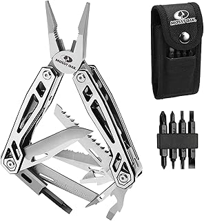 MOSSY OAK Multitool, 21-in-1 Stainless Steel Pocket Knife with Screwdriver Sleeve, Self-locking Pliers with Sheath-Perfect for Outdoor, Survival, Camping, Hiking, Simple Repair product image