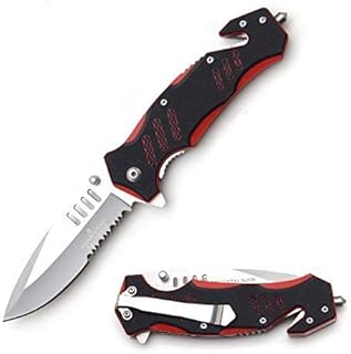 Snake Eye Tactical Every Day Carry G-10 Handle Manual Folding Knife Ultra Smooth One Hand Opening Folding Pocket Knife - Ideal for Recreational Work Hiking Camping product image