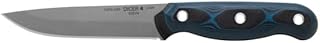 Tops Knives Dicer 4 Steak Full Tang Fixed Blade- Tumble Finish- Black Kydex Sheath (Blue/Black G10 Handle) product image