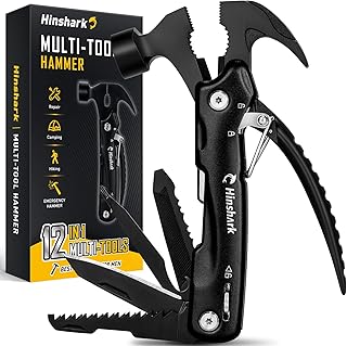 Gifts for Men, 12 in 1 Hammer Multitool, Anniversary Birthday Gift for Men Dad Husband Him Grandpa, Unique Gifts for Dad Who Have Everything, Camping Essentials Cool Gadgets Tools product image