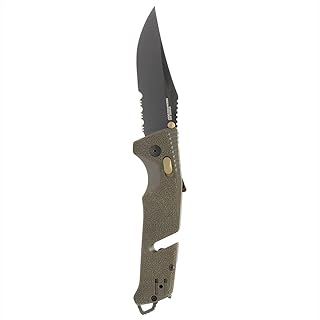 SOG Trident at Ambidextrous Professional Partially Serrated Folding Knives | Heat-Treated CRYO D2 Stainless Steel Blade product image