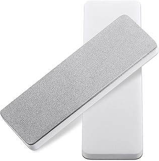 Patelai 2 Pcs Mini Pocket Knife Sharpener Stone Double Sided Portable Sharpening Stone Whetstone Diamond Ceramic Sharpen Tools 400/1000 Grit for Knives Scissors Kitchen Outdoor Survival Gear product image