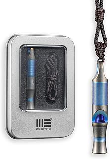 WeKnife Emergency Whistle Survival Loud, Titanium Outdoor Safety Whistle Survival Shrill Loud Blast with Paracord for Kayak, Life Vest, Jacket, Boating, Fishing,Camping, Hiking, Hunting, Coyote product image