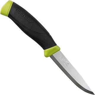 Morakniv Companion (S) Stainless Steel Fixed-Blade Knife With Sheath, Olive Green, 4.1 Inch product image