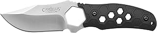 Camillus Comb 7.25" Clip Point Blade Durable Corrosion-Resistant 420 Stainless Steel Outdoor Survival Hunting Fishing Camping Fixed Blade Knife, Molded Sheath with 4 Additional Functions Included product image