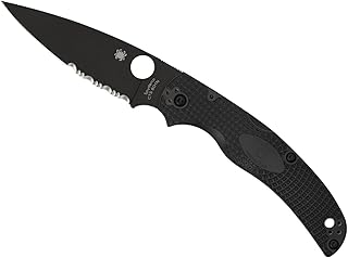 Spyderco Native Chief Folding Pocket Knife with 4” CTS BD1N Steel Blade and FRN Handle - EDC Knife for Men and Women, Perfect for Hunting, Tactical, Camping, Survival, Hiking – CombinationEdge - C244PSBBK product image