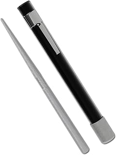 Wamery Serrated Knife Sharpener - Retractable Diamond Rod Pocket Sharpener for Serrated & Straight Blades - Multifunctional Sharpening Tool for Outdoor Kitchen Fishing Hunting (Black) product image