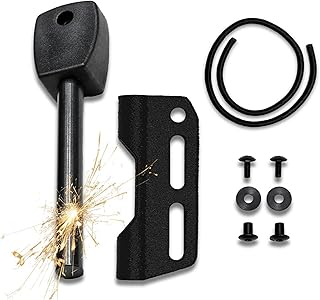 Fire Steel Holder for Kydex Sheath With Fire Starter Kit, Camping Essentials, Survival Kit, Outdoor, Bushcraft, Knife Sheath, Magnesium Flint Fire Starter product image