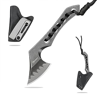 9CR18MOV Steel Mini Axe Tool With Sheath Survival Knives Fixed Blade Small Outdoor Camp Hatchet Camping Knife For Men EDC product image