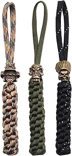 Knife Lanyards with Beads,Paracord Braided Lanyard.Replacement Line for Outdoor Camping, Emergency and Every Day Use product image