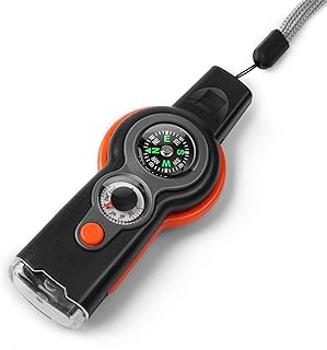 Emergency Survival Function Whistle, Outdoor Multifunctional Tool Safety Whistle with Lanyard, Ideal for Kayaking, Boating, Hiking, Camping, Climbing, Hunting,Rescue Signaling product image