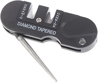 4-in-1 Multi-Functional Pocket Knife Sharpener with Tungsten Steel - Portable Sharpening Stone for Outdoor, Camping, Kitchen & Hunting - Compact Durable Design for Knives, Scissors & Tools product image