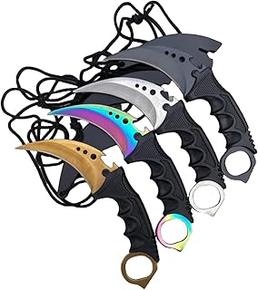 Fixed Blade Knife, Stainless Steel Plastic Handle Multi Tool, Camping Survival Outdoor Knife, with Sheath, for Gift or Collection, 1 PCS Knife, Random Color product image