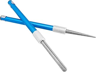 Wolfride 2Pcs Serrated Knife Sharpener, Retractable Diamond Sharpening Rod Multifunctional Knife Sharpening Tool for Outdoor Kitchen Fishing Hunting product image